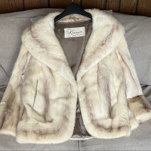 VINTAGE Rare Blond Mink Jacket